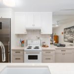 Bright Two-Tone Condo Kitchen Renovation