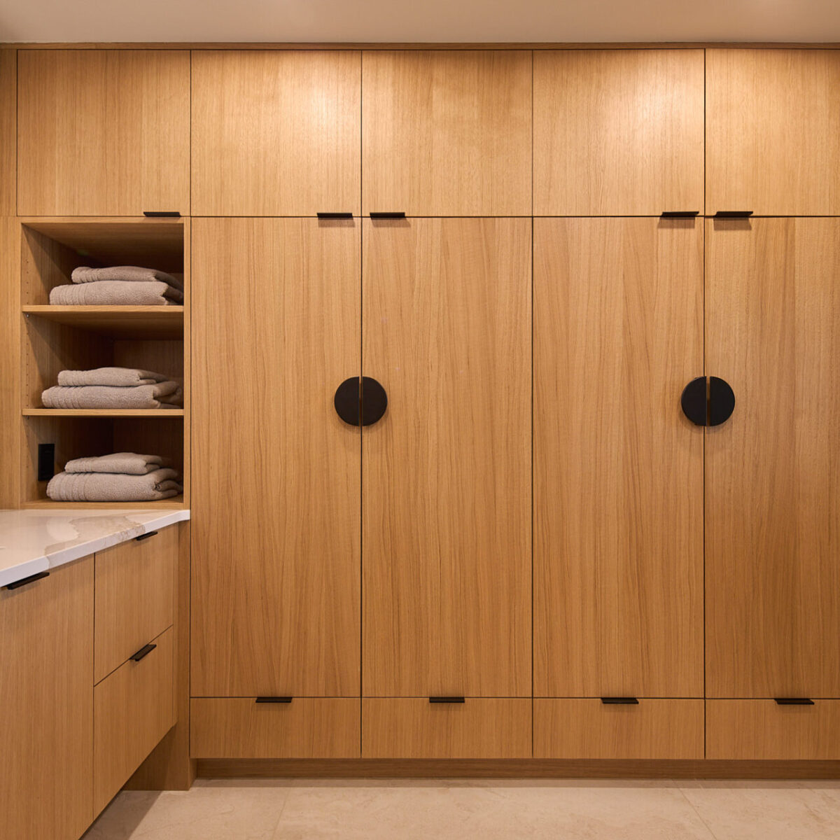 mkphoto-666leginboot-0196 Custom wood closet cabinetry